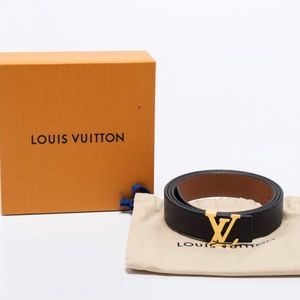 New Authentic belt Louis Vuitton initiales 3 cm/ 85